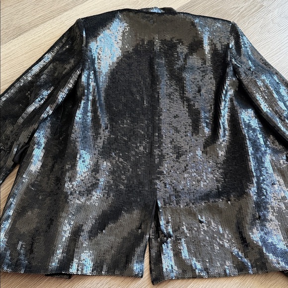 Joie Diandra Caviar Sequin Tuxedo Jacket - Picture 6 of 10